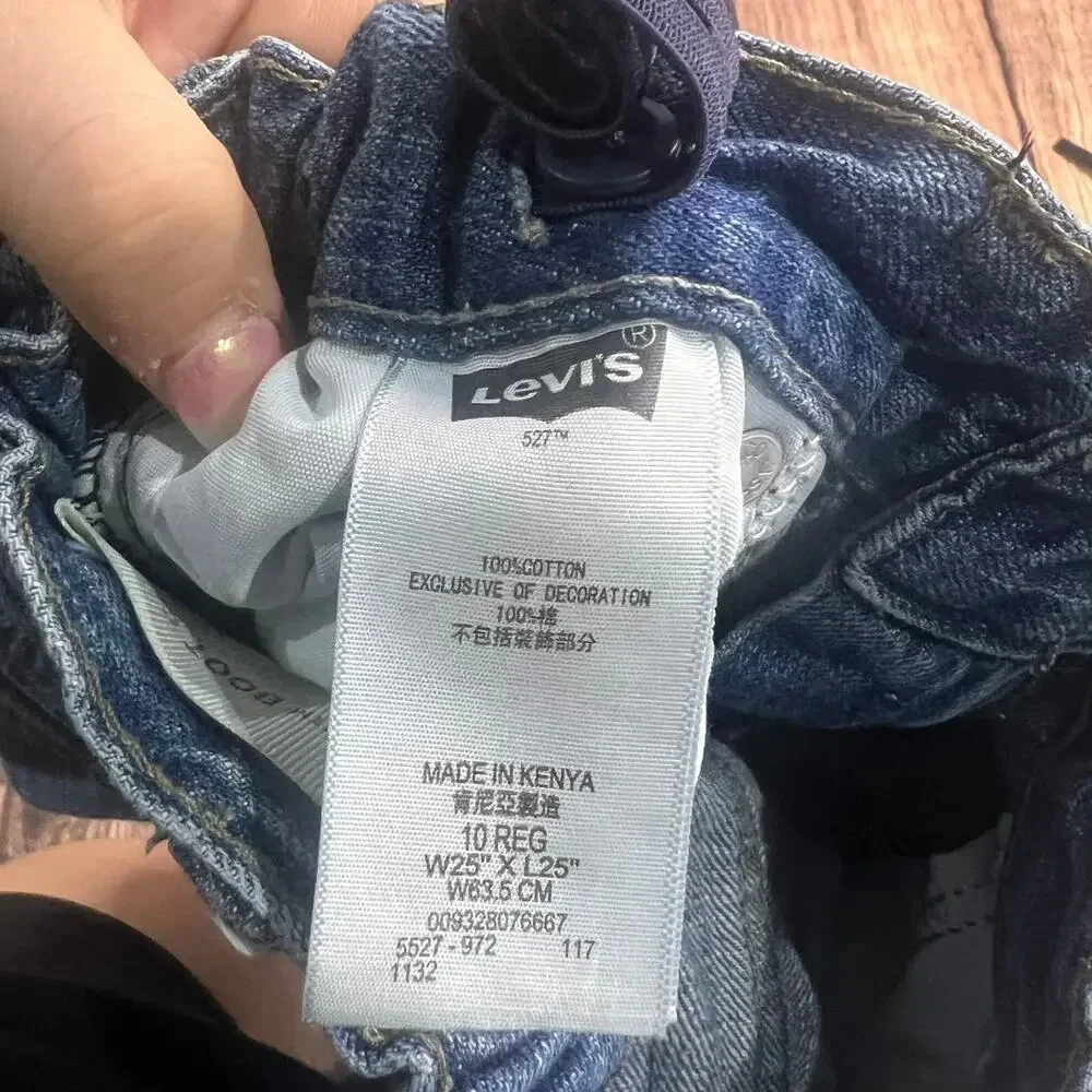 Vintage Levi's 527 Youth Bootcut Jeans Size 25x25‎ Medium Wash Blue